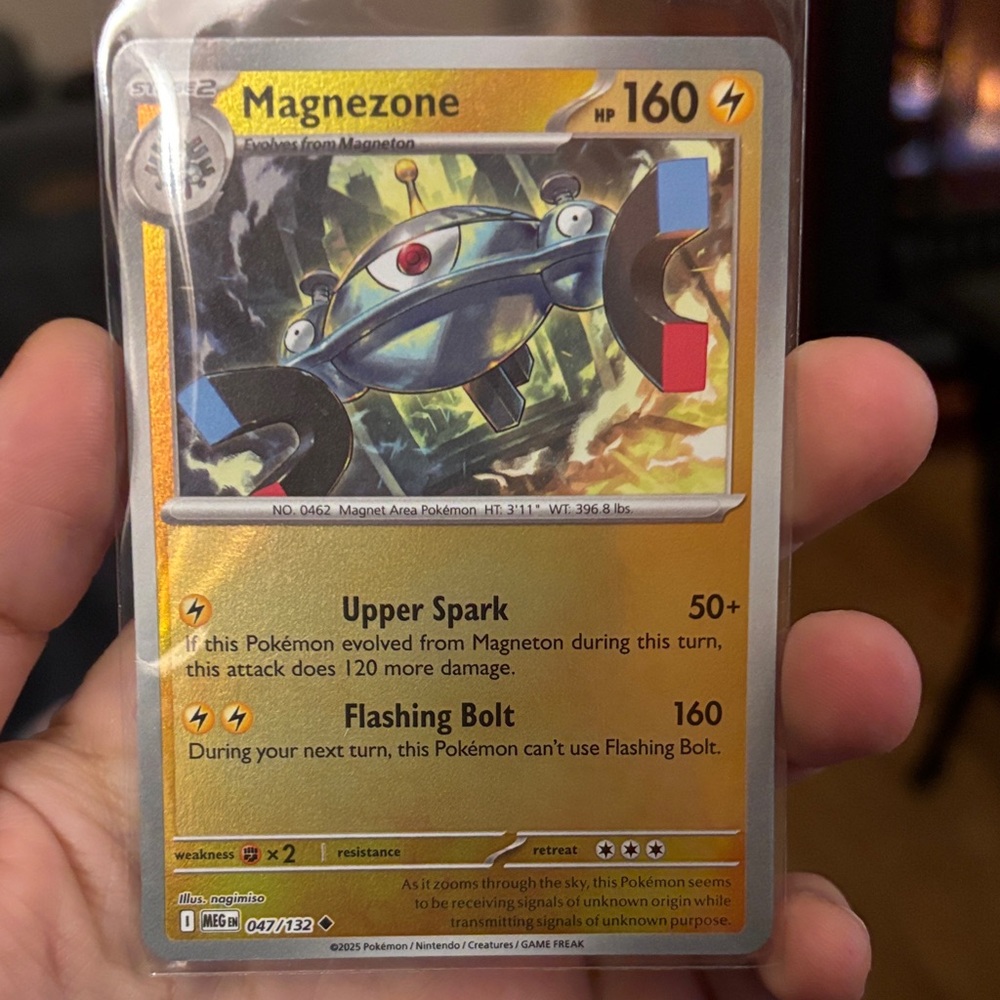 Pokémon Card with Red and Blue Design